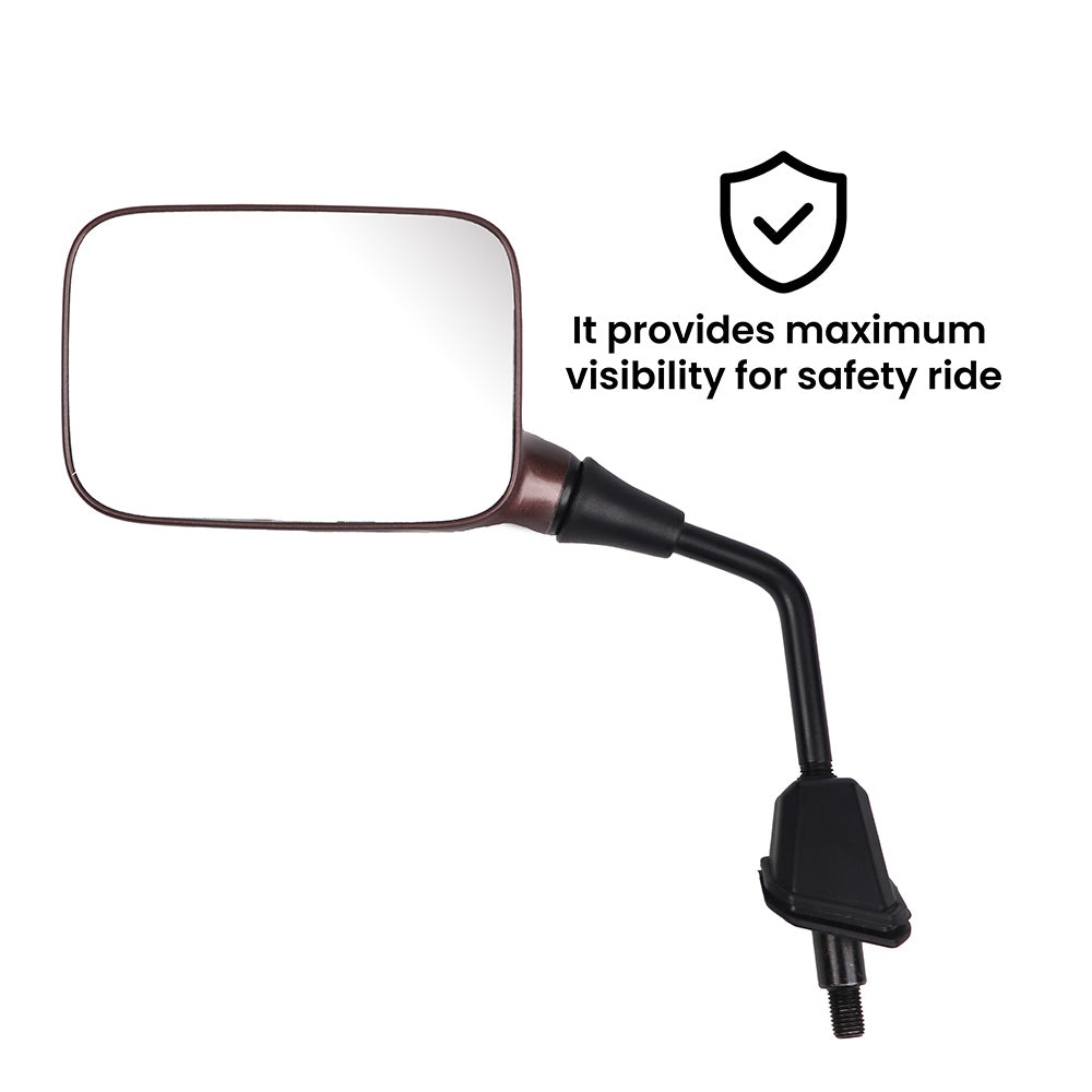 TVS Mirror Set (Left & Right) for IQUBE - Painted Copper Bronze